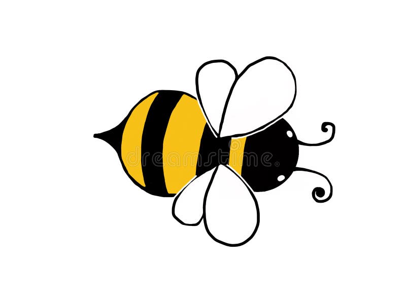 Abeja. caricatura de una pequeña abeja. estampado de abejas para camisetas y ropa para niños. imprimir para artículos de hogar y j
