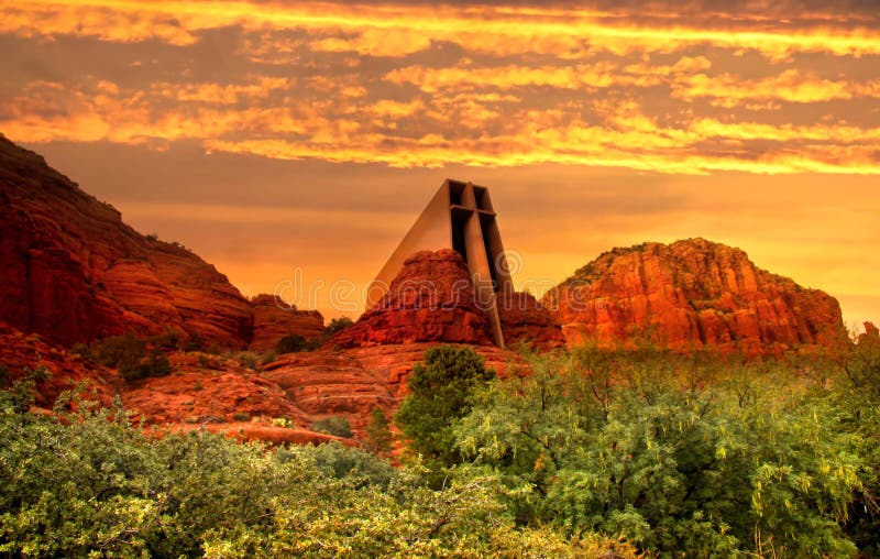 Abendhimmel in Sedona, Arizona lizenzfreies stockfoto Abendhimmel in Sedona, Arizona lizenzfreies stockfoto