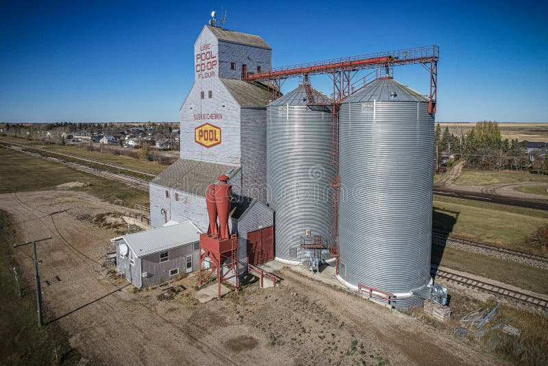 Aberdeen Grain Elevator stock photo. Image of rural, wheat 29163832