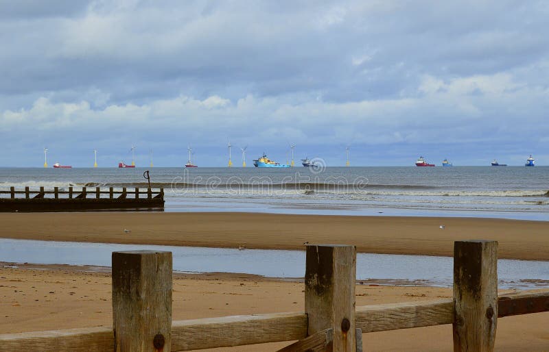 Aberdeen Beach stock image. Image of scotland, sandy 165862833