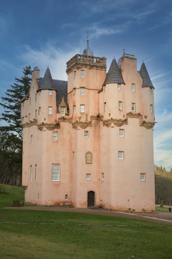 Craigievar Castle, a pinkish baronial style castle in Aberdeenshire, Scotland, UK. Craigievar Castle, a pinkish baronial style castle in Aberdeenshire, Scotland, UK