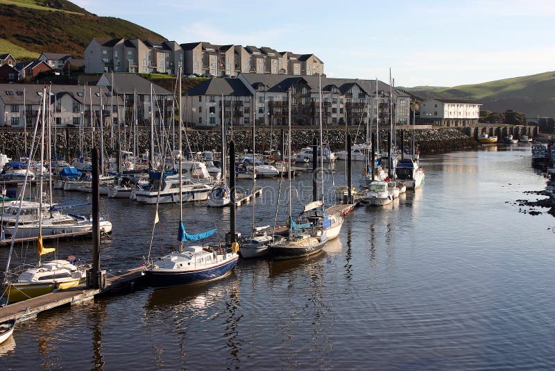 Seaside Towns Aberystwyth Wales UK Stock Image Image of countryside