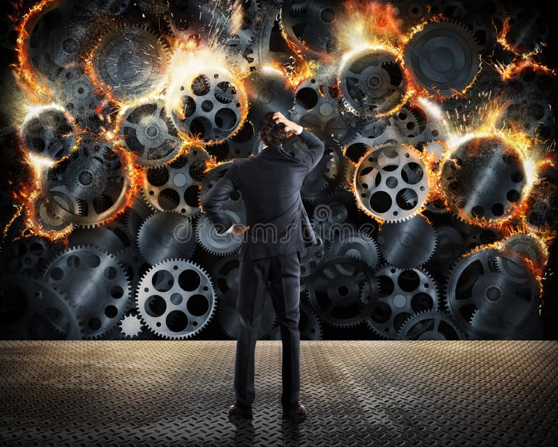 Abgenutzte Systemgeschäftliche Probleme lizenzfreies stockbild Abgenutzte Systemgeschäftliche Probleme lizenzfreies stockbild