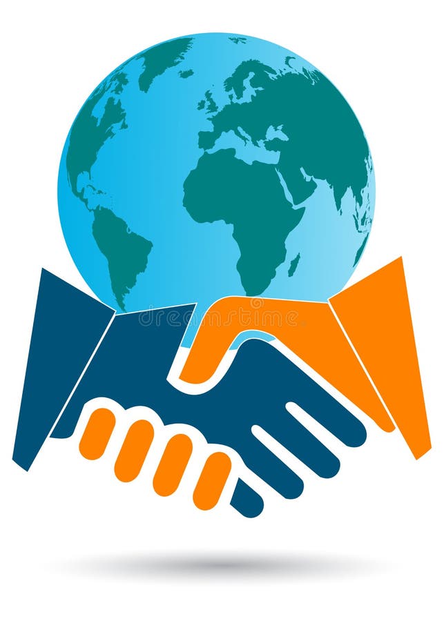 Abkommen des globalen Geschäfts lizenzfreie abbildung