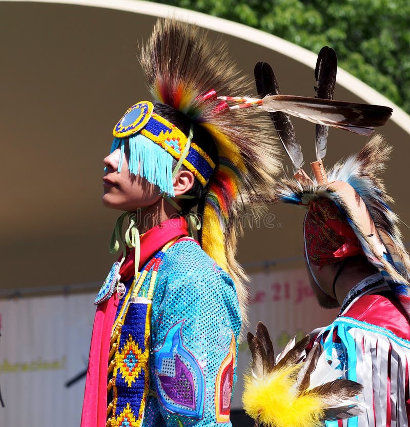 Aboriginal Dancer At Edmonton's Heritage Days 2013 Editorial