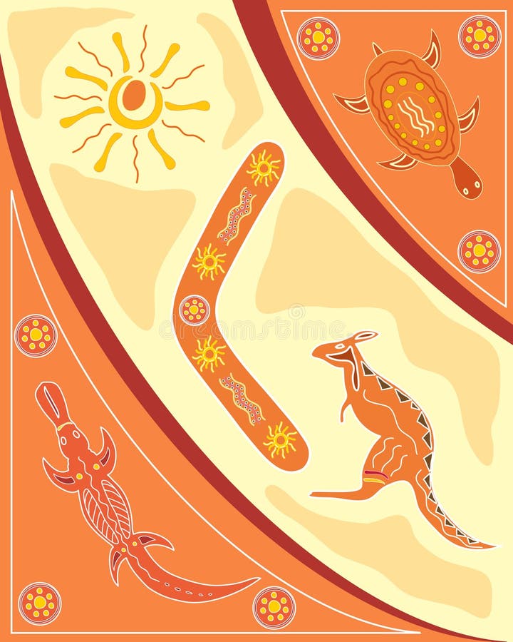 Aboriginal design vector illustration Aboriginal design vector illustration