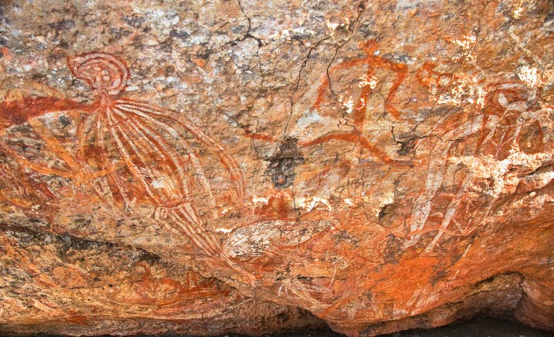 Aboriginal graffiti royalty free stock images