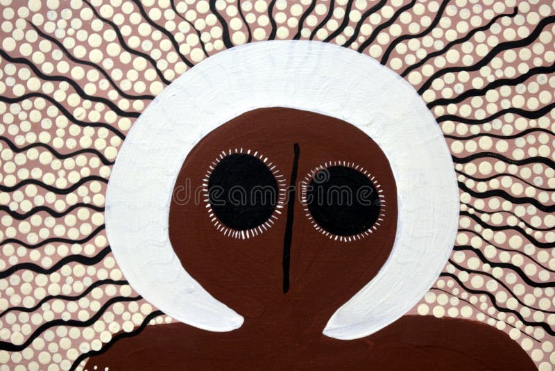 Aboriginal stipschilderkunst in Derby Kimberley Western Australia