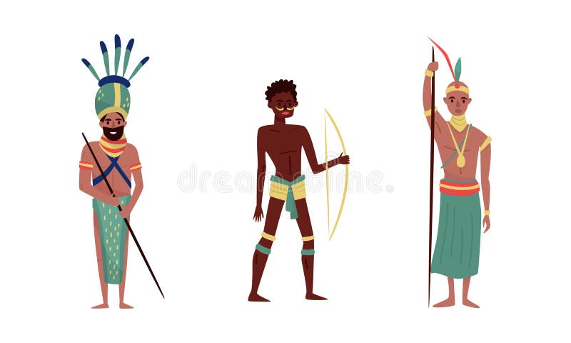 Inloggegevens Filosofisch katoen Aboriginals Mannen Met Traditionele Wapens Vectorillustratie Op Een Witte  Achtergrond Vector Illustratie - Illustration of veer, tribune: 162654300