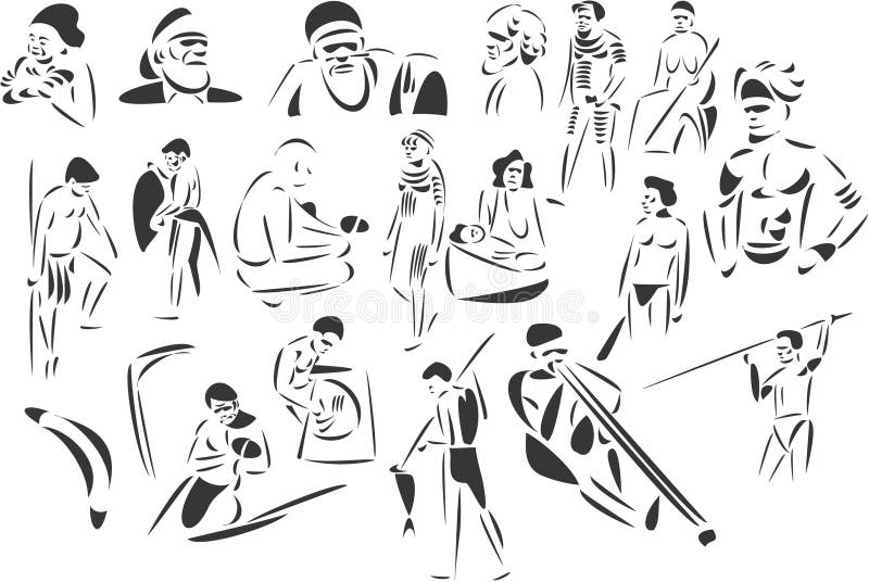 aborigines royaltyfri illustrationer aborigines royaltyfri illustrationer