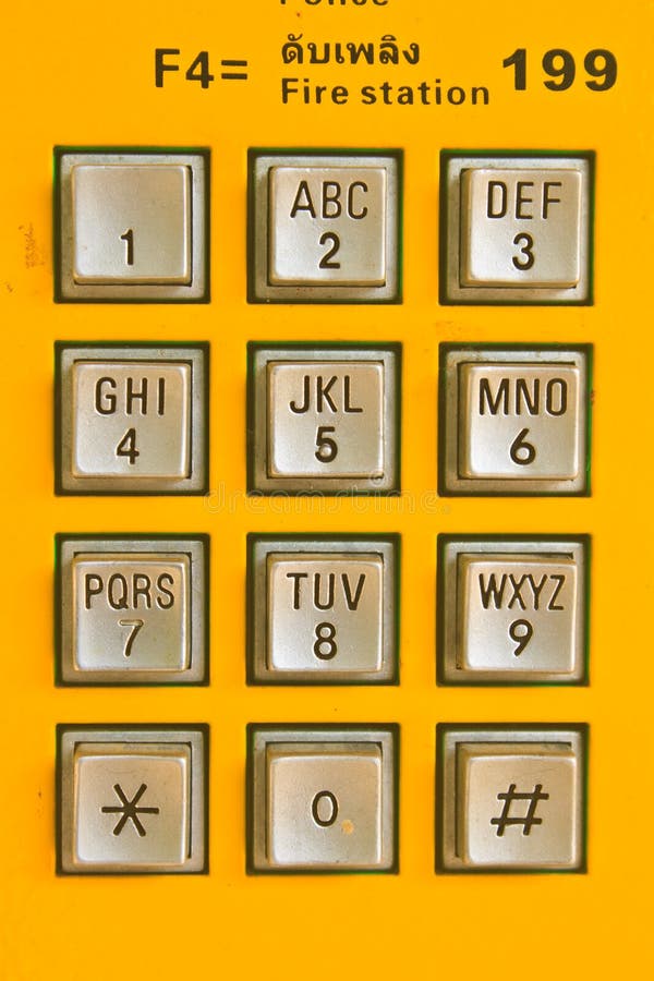 Teclado Do Número De Telefone Foto de Stock - Imagem de branco, almofada:  58869794