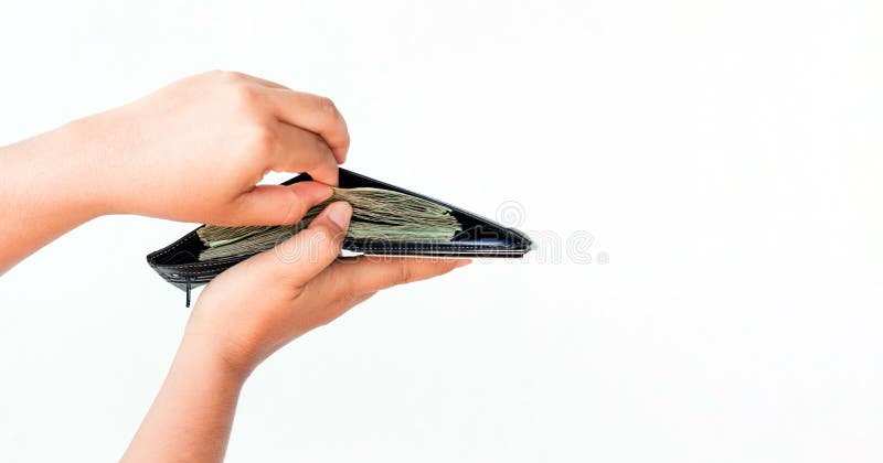 Abra a carteira imagem de stock Abra a carteira imagem de stock