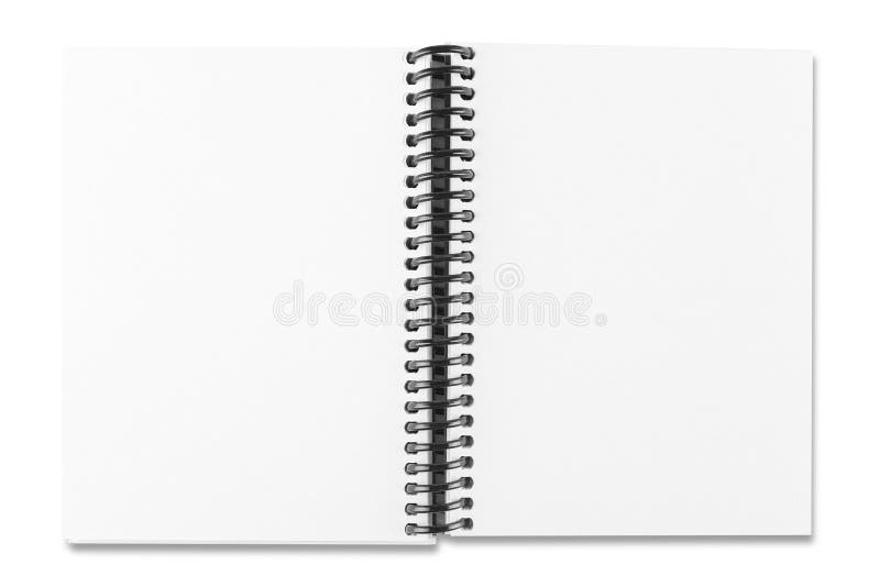 Abra el cuaderno del Libro Blanco imagen de archivo libre de regalías Abra el cuaderno del Libro Blanco imagen de archivo libre de regalías