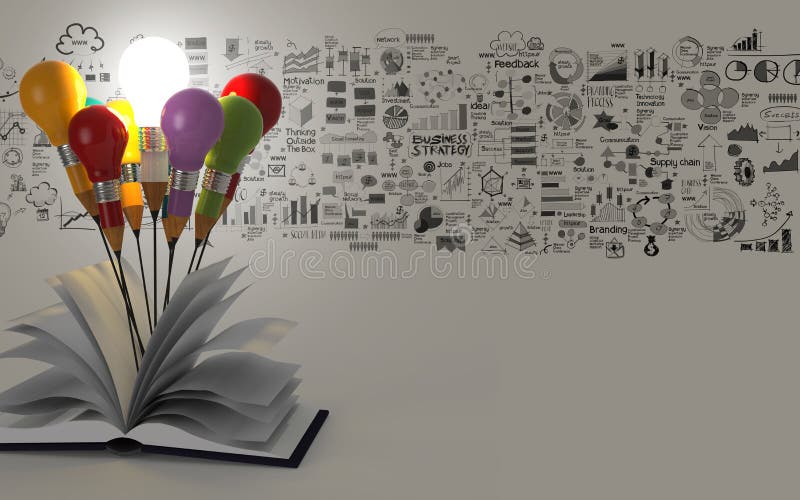 Abra la estrategia empresarial del libro ilustración del vector Abra la estrategia empresarial del libro ilustración del vector