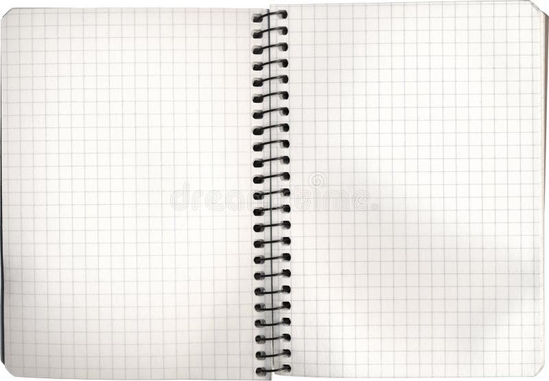 Abra o caderno vazio imagem de stock Abra o caderno vazio imagem de stock