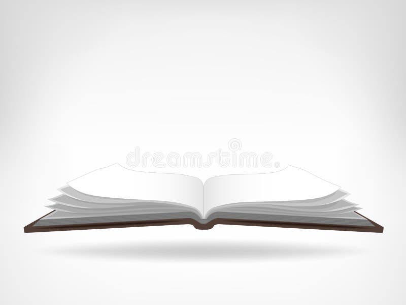 Abra o objeto isolado da opinião lateral do manual de instruções ilustração royalty free Abra o objeto isolado da opinião lateral do manual de instruções ilustração royalty free