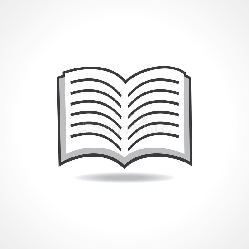 Ícone de livro aberto ilustração do vetor