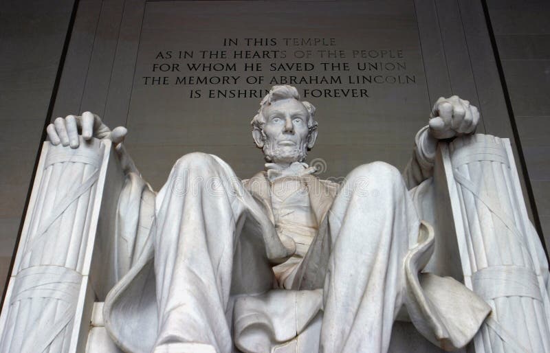 Abraham Lincoln minnesmärke arkivbilder Abraham Lincoln minnesmärke arkivbilder