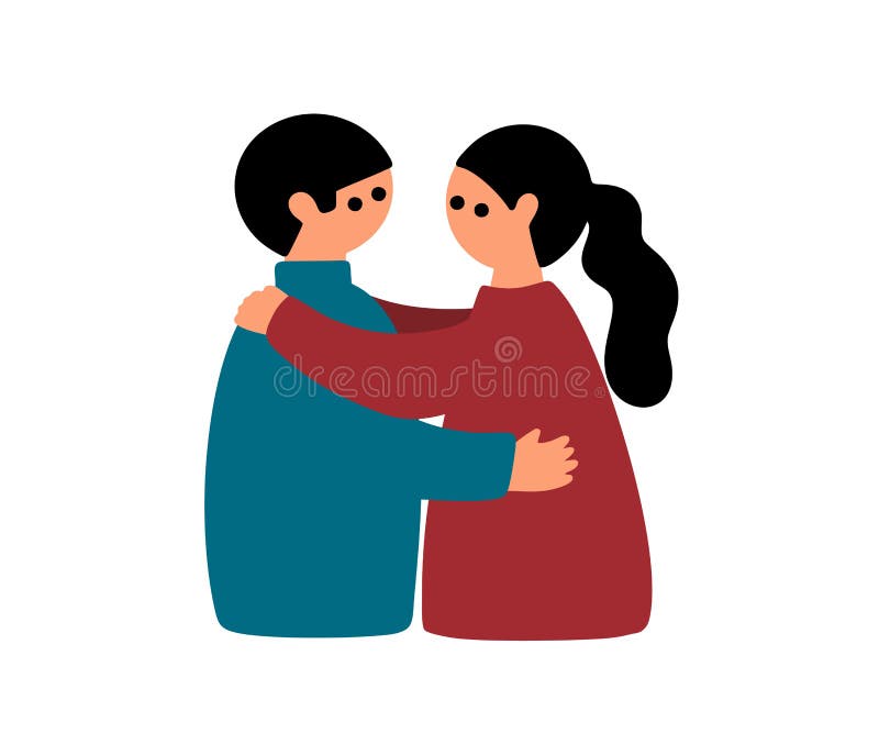 Abrazo Pareja Ilustración Vectorial En Dibujos Animados Estilo Simple. Ilustración del Vector - Ilustración de abrazo, muchacho: 214320816 Abrazo Pareja Ilustración Vectorial En Dibujos Animados Estilo Simple. Ilustración del Vector - Ilustración de abrazo, muchacho: 214320816