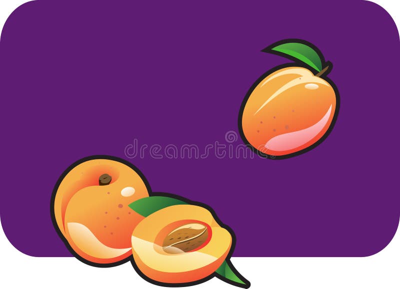 Emoji D'aubergine Et De Pêche Illustration de Vecteur Illustration du