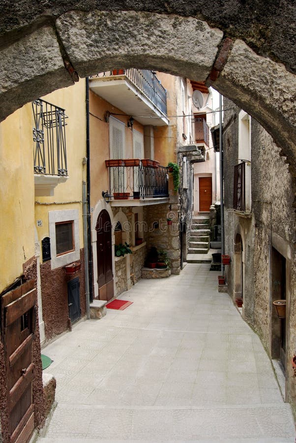 The small village of Assergi in Abruzzo - Italy. The small village of Assergi in Abruzzo - Italy