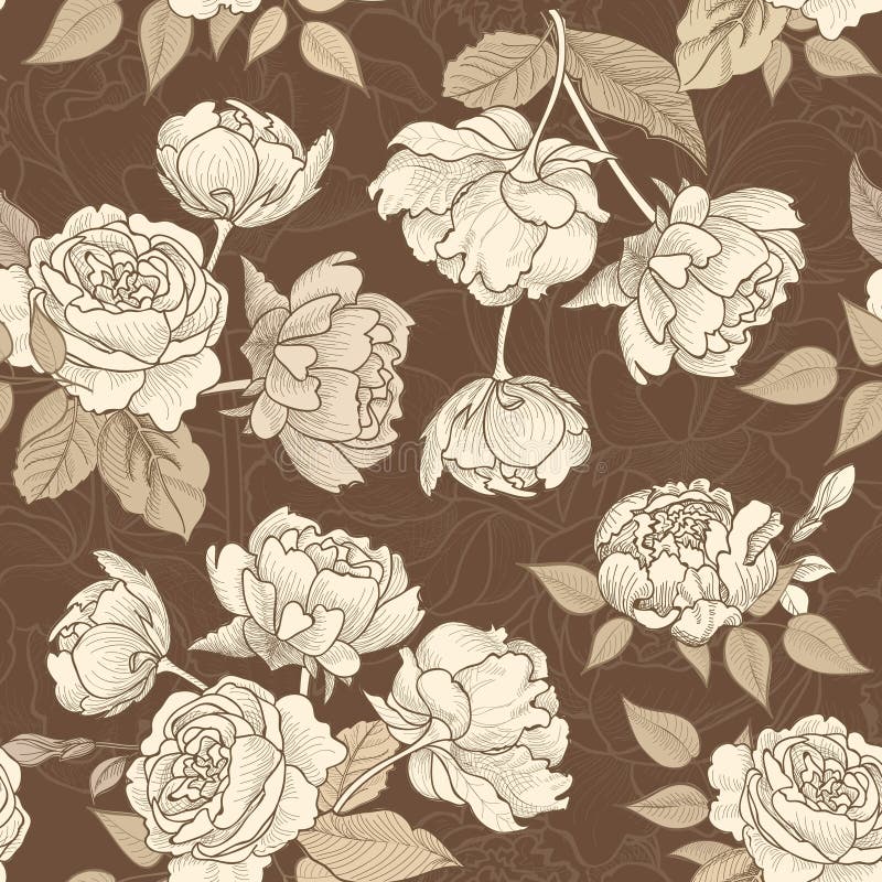 Abrégez le fond floral Modèle floirish sans couture de fleur illustration libre de droits Abrégez le fond floral Modèle floirish sans couture de fleur illustration libre de droits