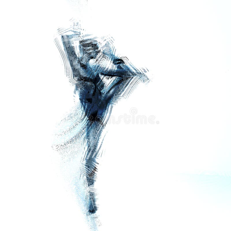 Abrégé sur danseur illustration libre de droits Abrégé sur danseur illustration libre de droits