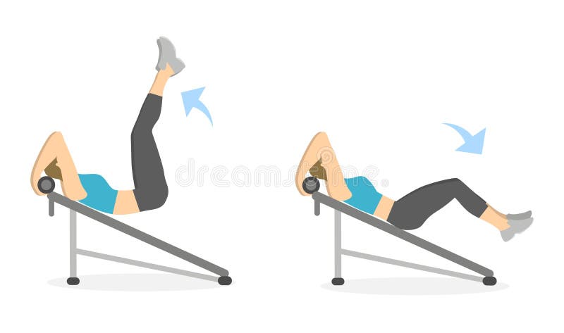 Abs Workout Women Stock Illustrations 223 Abs Workout