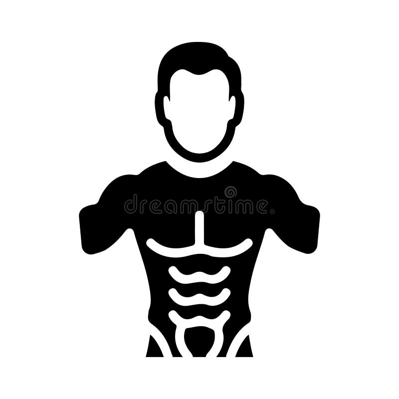 Abs exercises muscles icon stock vector. Illustration of pack