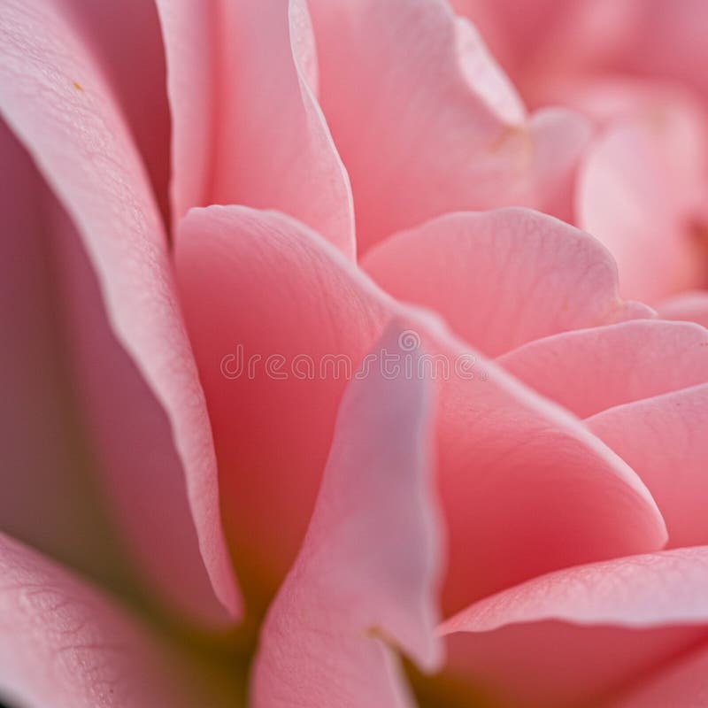 Abschluss von zarten rosa Rosenblättern Rosa spp. stock abbildung