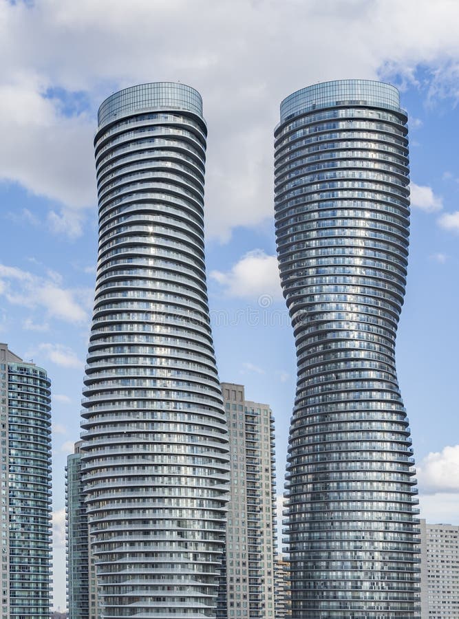 Absolute World twin tower skyscraper complex stock image Absolute World twin tower skyscraper complex stock image