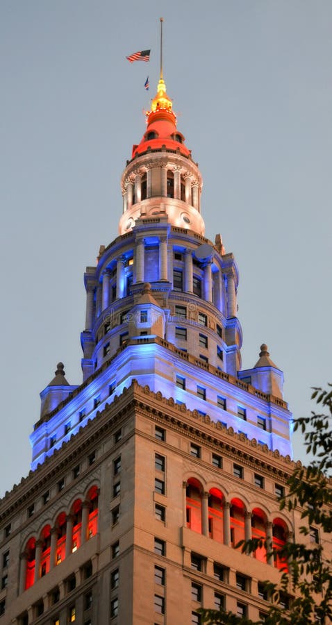 Abspannmast-öffentlicher Platz im Stadtzentrum gelegenes Cleveland Ohio lizenzfreies stockfoto Abspannmast-öffentlicher Platz im Stadtzentrum gelegenes Cleveland Ohio lizenzfreies stockfoto