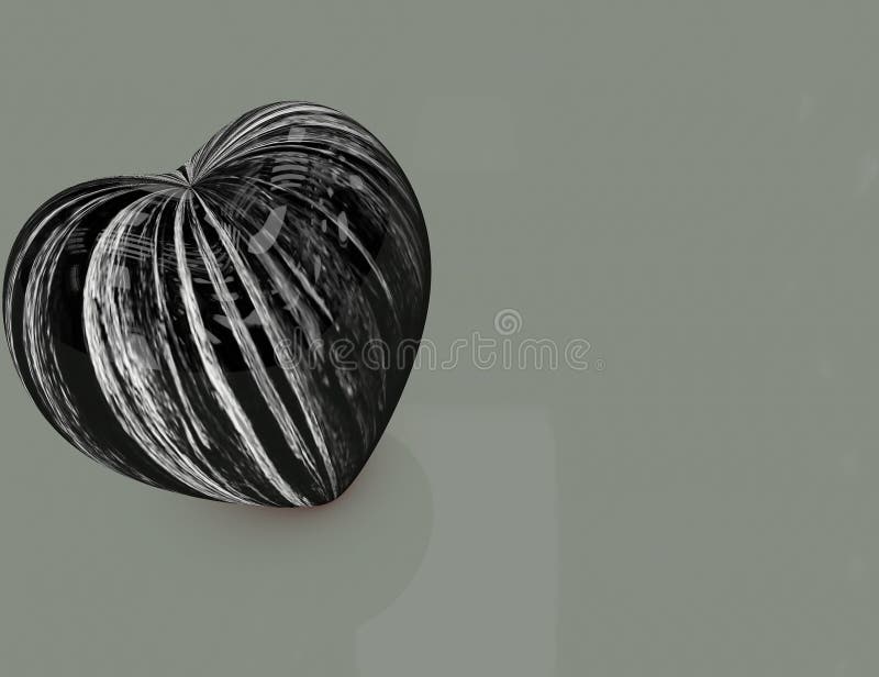 Abstract 3d Marble Texture Heart Glossy Shiny Surface Stock Photo