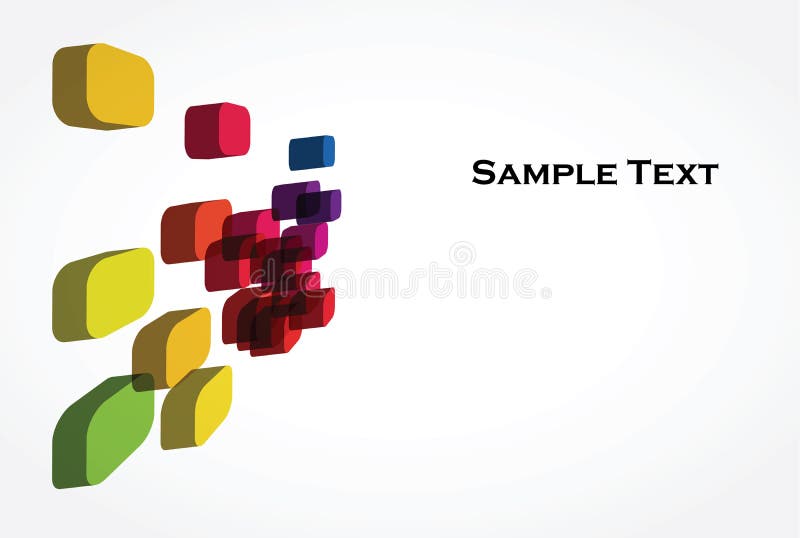 An abstract 3d background stock illustration