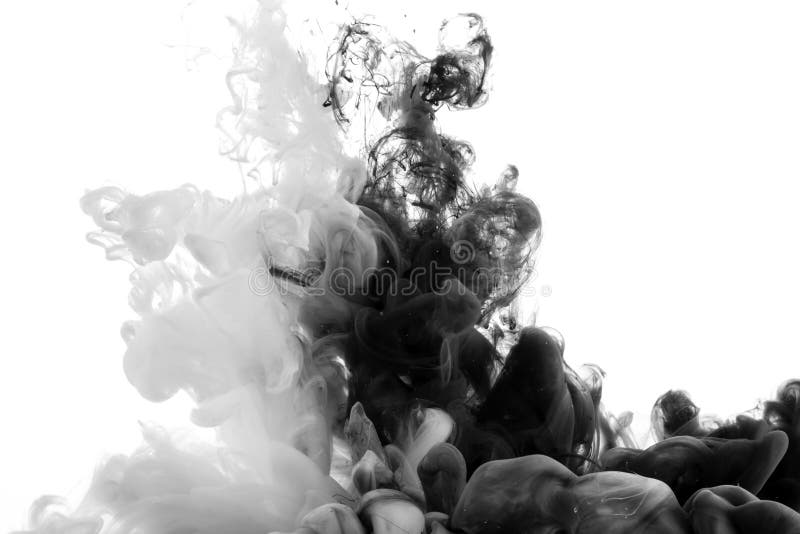Abstract acrylic black and white paint stock photos Abstract acrylic black and white paint stock photos