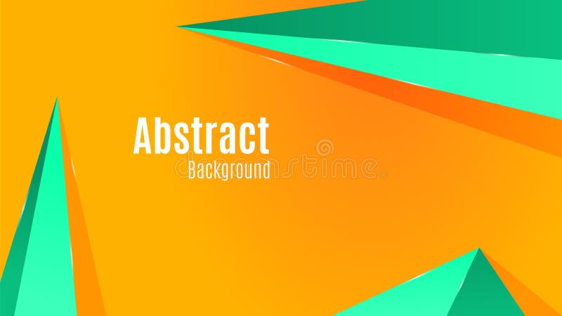 Abstract Aesthetic Background with Green Triangle in Yellow Stock Vector -  Illustration of abstract, futuristic: 169466335