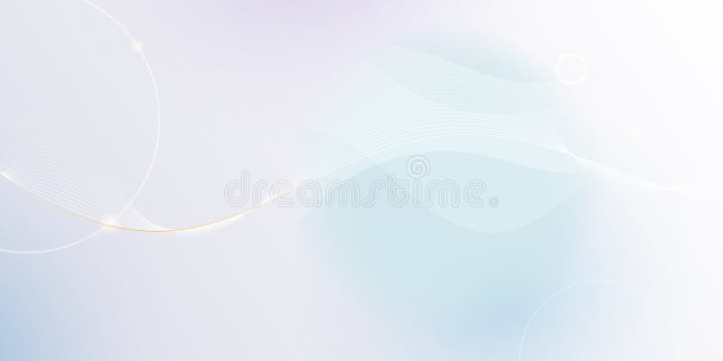 Abstract alb moale linie de undă de aur model și textura pe fundal gri deschis gradient. Proiectare linie netedă element vectorial vector illustration