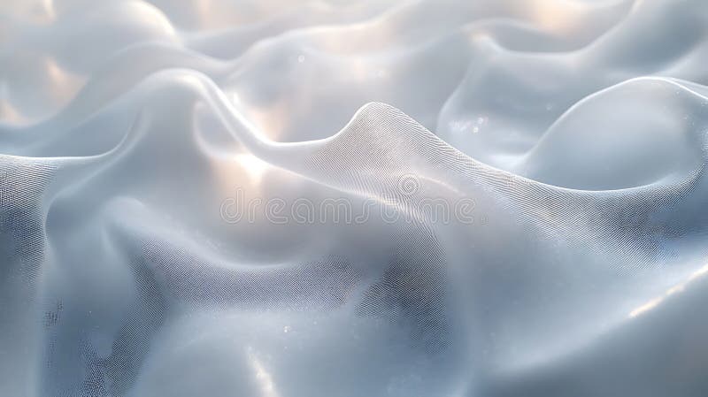 Abstract albastru deschis tesatura de mătase valuri mișcare fundal textura ondulat blând creează o atmosferă senină moale minimali royalty free illustration