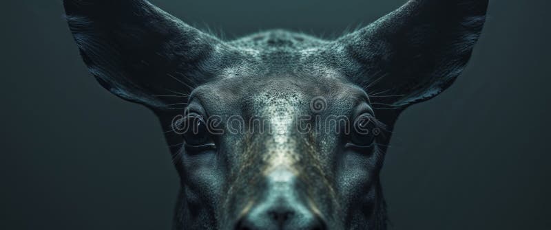 Abstract animal head dark and mysterious image. royalty free stock images