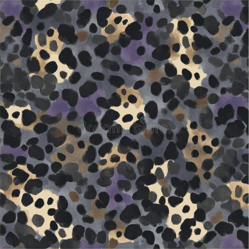 Abstract animal skin leopard seamless pattern design. Jaguar, leopard, cheetah, panther fur. Seamless camouflage stock photography