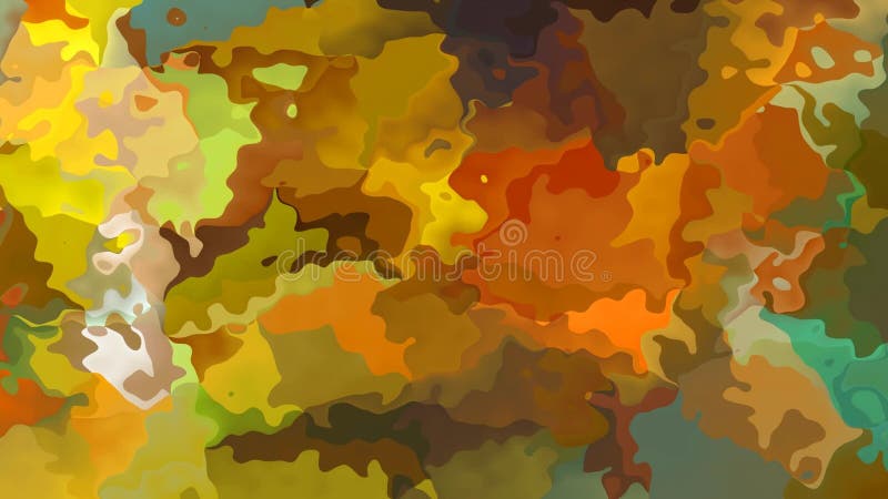 Animated twinking stained background seamless loop video - watercolor splotch effect - military masking camouflage color royalty free illustration