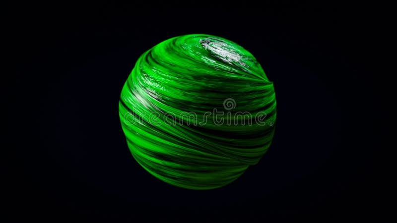 Abstract animation of deformed colorful figure with slippery surface rotating on a black background. Animation vector illustration Abstract animation of deformed colorful figure with slippery surface rotating on a black background. Animation vector illustration