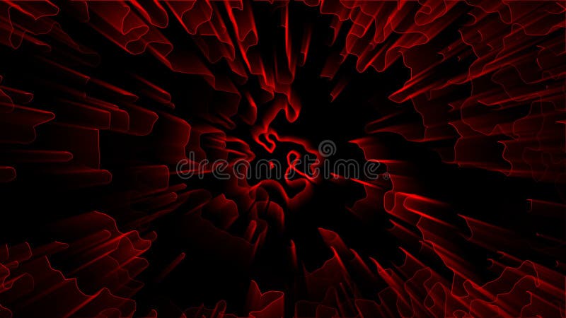 Abstract animation light curves stock illustration