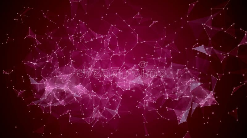 Abstract animation with lines and dots for presentations stock illustration