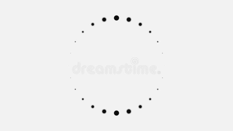 Abstract Animation of the Loading Small Circles Icon on White Background,  Seamless Loop. Animation. Grey and Black Stock Illustration - Illustration  of design, multimedia: 144283222