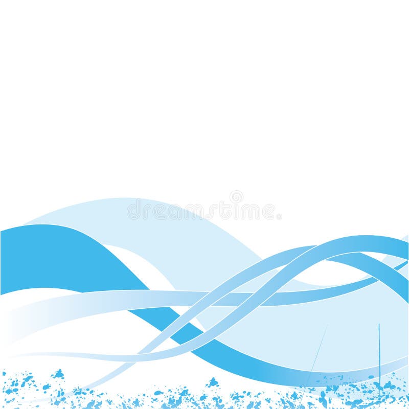 Abstract aqua design stock illustration