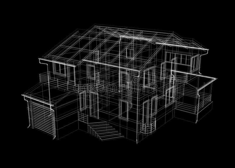 Abstract archticture royalty free illustration