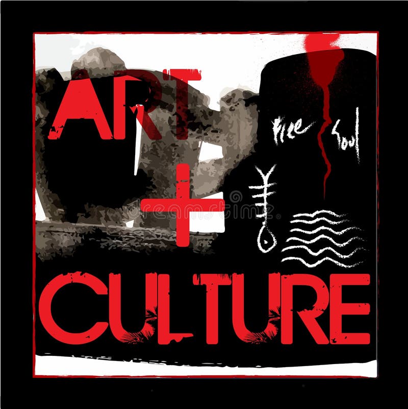 Abstract Art Culture Poster Vector Design Stock Vector Illustration