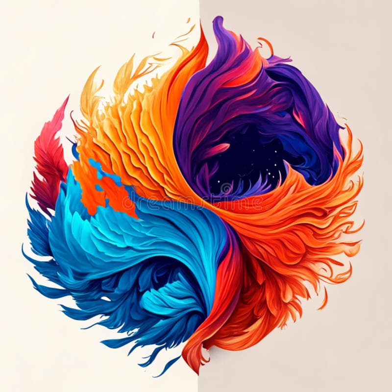 Abstract art is a form of visual art that does not attempt to represent stock illustration