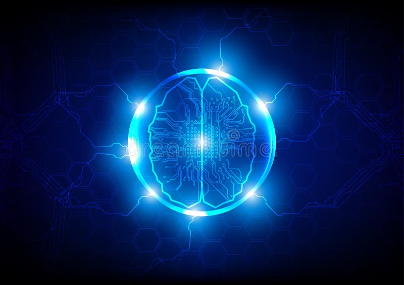 Abstract artificial intelligence concept background. technology vector illustration Abstract artificial intelligence concept background. technology vector illustration